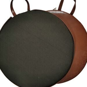 Vintage GENERAL Stadium Bleacher 13.25" Round Seat Cushions 2-Pk Zipper Closure